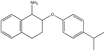 2-[4-(propan-2-yl)phenoxy]-1,2,3,4-tetrahydronaphthalen-1-amine 结构式