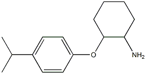 2-[4-(propan-2-yl)phenoxy]cyclohexan-1-amine 结构式