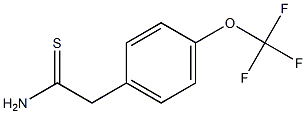 2-[4-(trifluoromethoxy)phenyl]ethanethioamide 结构式