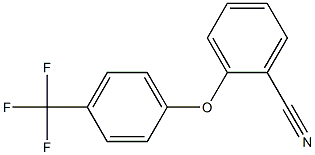 2-[4-(trifluoromethyl)phenoxy]benzonitrile 结构式