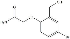 2-[4-bromo-2-(hydroxymethyl)phenoxy]acetamide 结构式