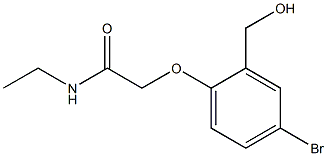 2-[4-bromo-2-(hydroxymethyl)phenoxy]-N-ethylacetamide 结构式