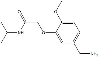 2-[5-(aminomethyl)-2-methoxyphenoxy]-N-(propan-2-yl)acetamide 结构式