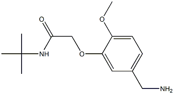 2-[5-(aminomethyl)-2-methoxyphenoxy]-N-tert-butylacetamide 结构式