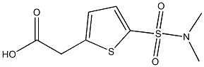 2-[5-(dimethylsulfamoyl)thiophen-2-yl]acetic acid 结构式