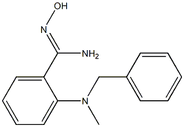 2-[benzyl(methyl)amino]-N'-hydroxybenzene-1-carboximidamide 结构式