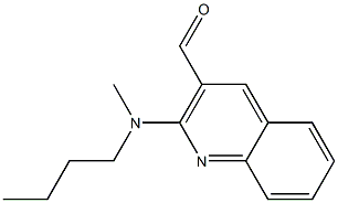 2-[butyl(methyl)amino]quinoline-3-carbaldehyde 结构式