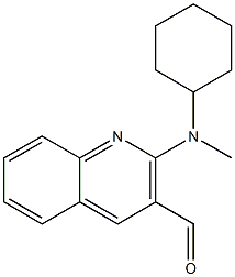 2-[cyclohexyl(methyl)amino]quinoline-3-carbaldehyde 结构式