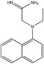 2-[ethyl(1-naphthyl)amino]ethanimidamide 结构式