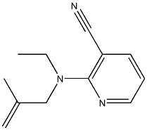 2-[ethyl(2-methylprop-2-enyl)amino]nicotinonitrile 结构式