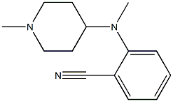 2-[methyl(1-methylpiperidin-4-yl)amino]benzonitrile 结构式