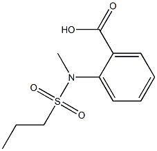 2-[methyl(propylsulfonyl)amino]benzoic acid 结构式