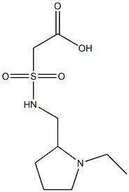 2-{[(1-ethylpyrrolidin-2-yl)methyl]sulfamoyl}acetic acid 结构式