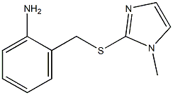 2-{[(1-methyl-1H-imidazol-2-yl)sulfanyl]methyl}aniline 结构式