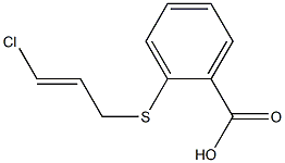 2-{[(2E)-3-chloroprop-2-enyl]thio}benzoic acid 结构式