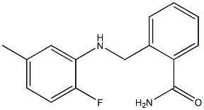 2-{[(2-fluoro-5-methylphenyl)amino]methyl}benzamide 结构式