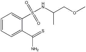 2-{[(2-methoxy-1-methylethyl)amino]sulfonyl}benzenecarbothioamide 结构式