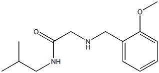 2-{[(2-methoxyphenyl)methyl]amino}-N-(2-methylpropyl)acetamide 结构式