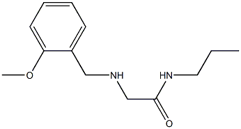 2-{[(2-methoxyphenyl)methyl]amino}-N-propylacetamide 结构式