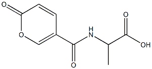 2-{[(2-oxo-2H-pyran-5-yl)carbonyl]amino}propanoic acid 结构式