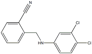 2-{[(3,4-dichlorophenyl)amino]methyl}benzonitrile 结构式