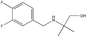 2-{[(3,4-difluorophenyl)methyl]amino}-2-methylpropan-1-ol 结构式