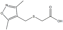 2-{[(3,5-dimethyl-1,2-oxazol-4-yl)methyl]sulfanyl}acetic acid 结构式