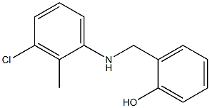 2-{[(3-chloro-2-methylphenyl)amino]methyl}phenol 结构式