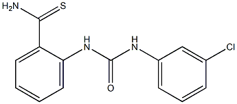 2-{[(3-chlorophenyl)carbamoyl]amino}benzene-1-carbothioamide 结构式