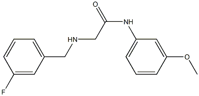 2-{[(3-fluorophenyl)methyl]amino}-N-(3-methoxyphenyl)acetamide 结构式