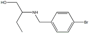 2-{[(4-bromophenyl)methyl]amino}butan-1-ol 结构式