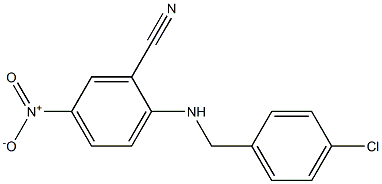 2-{[(4-chlorophenyl)methyl]amino}-5-nitrobenzonitrile 结构式