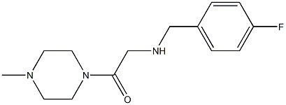 2-{[(4-fluorophenyl)methyl]amino}-1-(4-methylpiperazin-1-yl)ethan-1-one 结构式