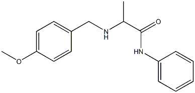 2-{[(4-methoxyphenyl)methyl]amino}-N-phenylpropanamide 结构式