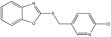 2-{[(6-chloropyridin-3-yl)methyl]sulfanyl}-1,3-benzoxazole 结构式