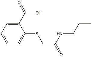 2-{[(propylcarbamoyl)methyl]sulfanyl}benzoic acid 结构式