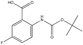 2-{[(tert-butoxy)carbonyl]amino}-5-fluorobenzoic acid 结构式