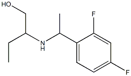 2-{[1-(2,4-difluorophenyl)ethyl]amino}butan-1-ol 结构式