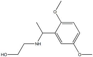 2-{[1-(2,5-dimethoxyphenyl)ethyl]amino}ethan-1-ol 结构式