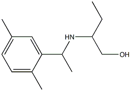 2-{[1-(2,5-dimethylphenyl)ethyl]amino}butan-1-ol 结构式