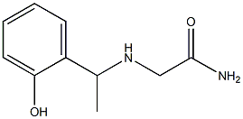 2-{[1-(2-hydroxyphenyl)ethyl]amino}acetamide 结构式