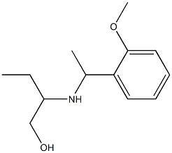 2-{[1-(2-methoxyphenyl)ethyl]amino}butan-1-ol 结构式