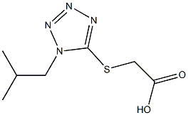 2-{[1-(2-methylpropyl)-1H-1,2,3,4-tetrazol-5-yl]sulfanyl}acetic acid 结构式