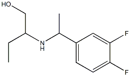 2-{[1-(3,4-difluorophenyl)ethyl]amino}butan-1-ol 结构式