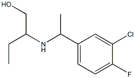 2-{[1-(3-chloro-4-fluorophenyl)ethyl]amino}butan-1-ol 结构式
