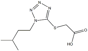 2-{[1-(3-methylbutyl)-1H-1,2,3,4-tetrazol-5-yl]sulfanyl}acetic acid 结构式
