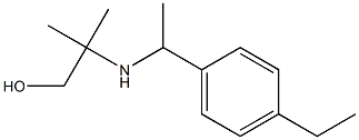 2-{[1-(4-ethylphenyl)ethyl]amino}-2-methylpropan-1-ol 结构式