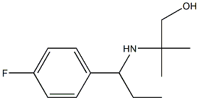 2-{[1-(4-fluorophenyl)propyl]amino}-2-methylpropan-1-ol 结构式