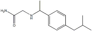 2-{[1-(4-isobutylphenyl)ethyl]amino}acetamide 结构式