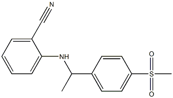 2-{[1-(4-methanesulfonylphenyl)ethyl]amino}benzonitrile 结构式